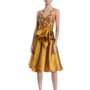 SOLD- Marchesa Notte -  Mikado Dress